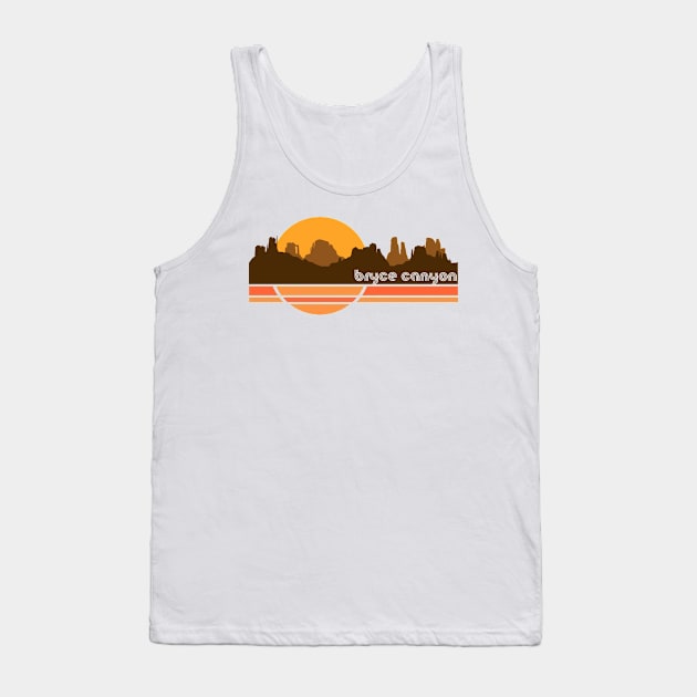 Bryce Canyon 70s Retro Tourist Souvenir Tank Top by darklordpug